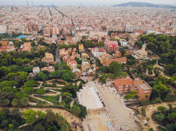 istock View Park Guell in Barcelona. Catalonia, Spain 1143365086