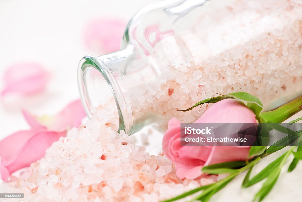 Bath salts  Epsom Salts Stock Photo