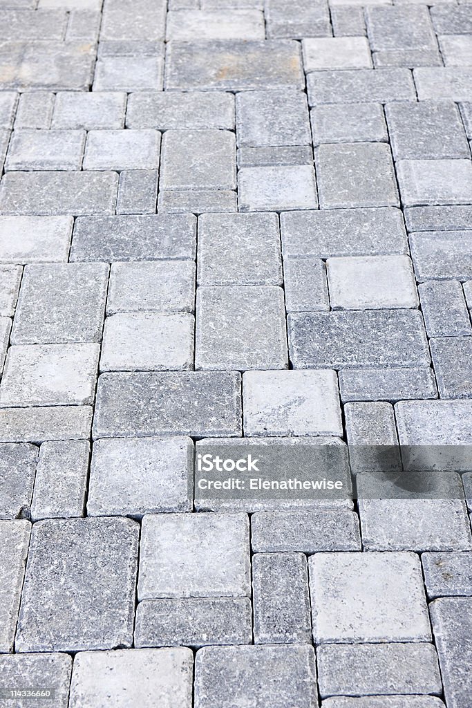 Interlocking stone driveway  Brick Stock Photo