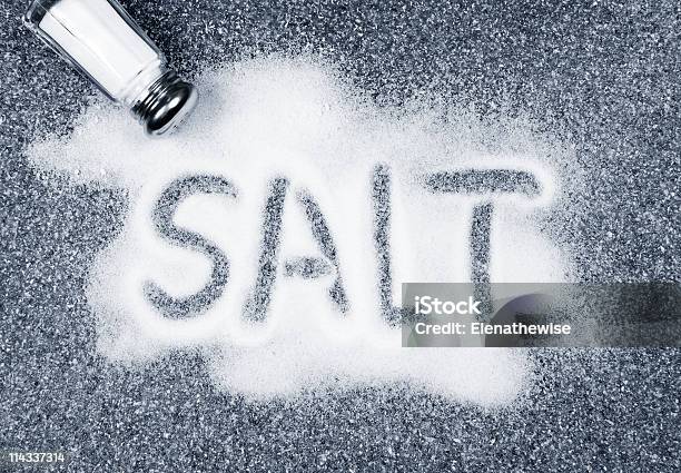 Salt Spilled From Shaker Stock Photo - Download Image Now - Salt Shaker, Salt - Seasoning, Single Word