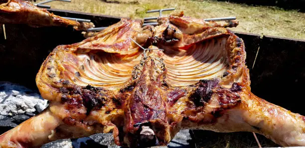 Photo of Grilling kids on a slow fire for popular food