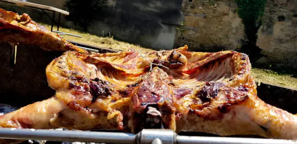 Photo of Grilling kids on a slow fire for popular food