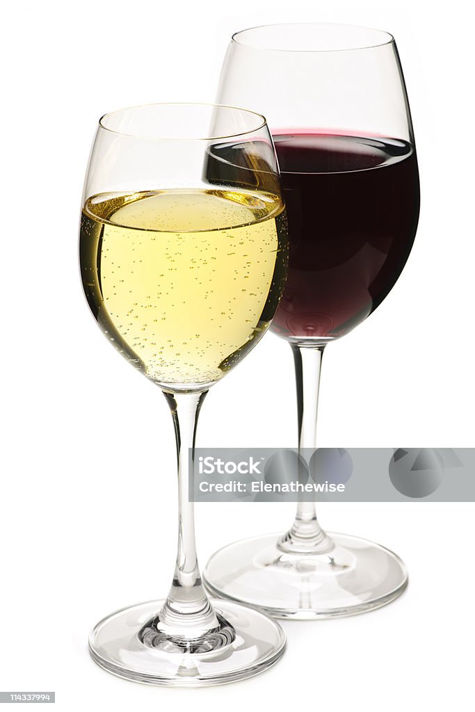 Rouge et vin blanc - Photo de Alcool libre de droits