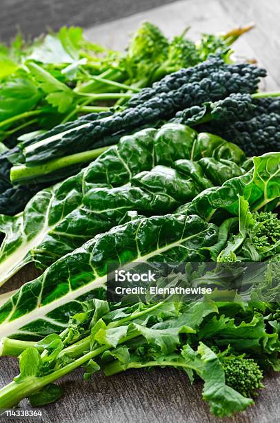 Dark Green Leafy Vegetables Stock Photo - Download Image Now - Leaf Vegetable, Green Color, Leaf