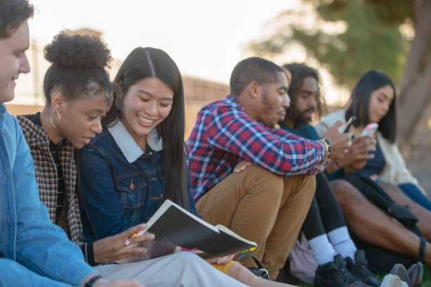 istock University friends taking a selfie 1143390097
