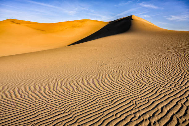 istock Sand dunes with sunrise 1143391427