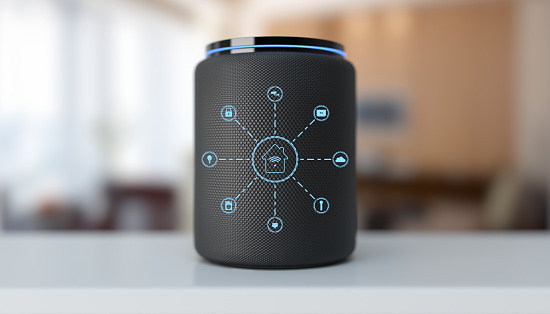 media concept smart speaker