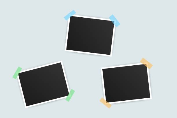 istock Photo frame mockup design. Realistic photograph with blank space for your image.   Vector illustration. 1143391851