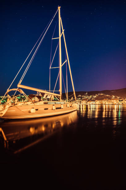 istock sailboat under the starry sky 1143402316
