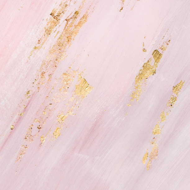 istock Delicate pink marble background with gold. Place for your design 1143410960
