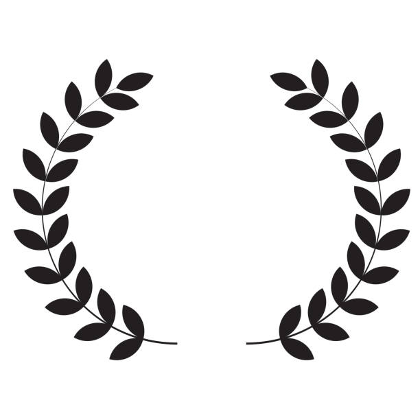 Laurel wreaths icon on white background. flat style. Laurel wreaths icon for your web site design, logo, app, UI. Simple flat symbol. Laurel sign. Laurel wreaths icon on white background. flat style. Laurel wreaths icon for your web site design, logo, app, UI. Simple flat symbol. Laurel sign. laureate stock illustrations