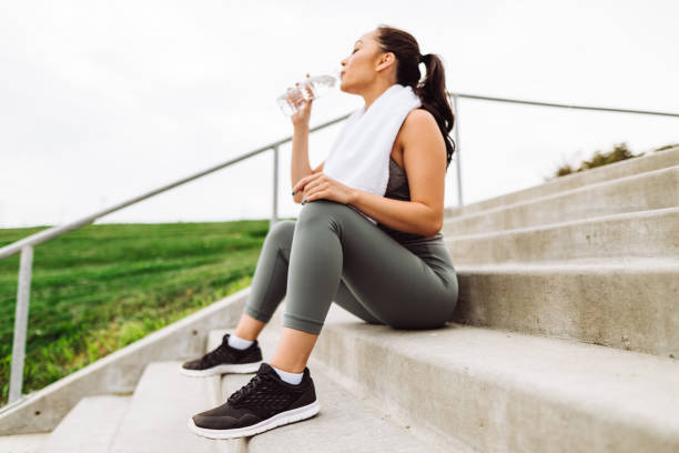 istock sensual woman resting after jogging 1143426535