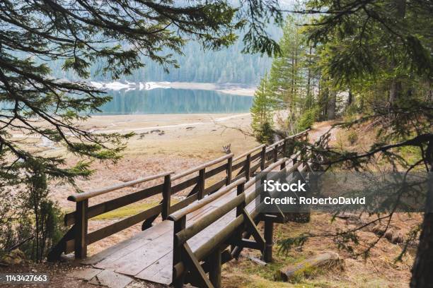 Beautiful Black Lake In The Mountains Stock Photo - Download Image Now - Adventure, Awe, Backgrounds