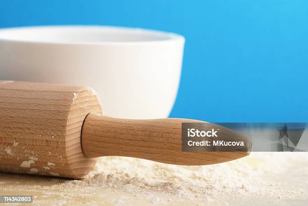 Baking Preparetion Stock Photo - Download Image Now - Backgrounds, Baking, Blue