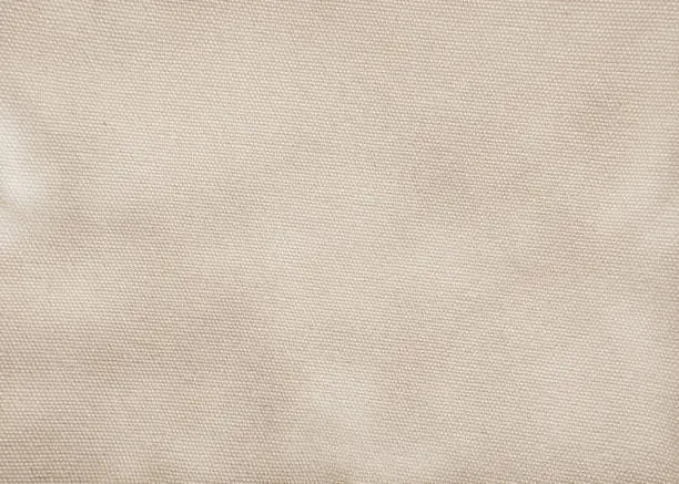 Brown sepia cotton fabric woven canvas texture with gray pattern background. Soft focus linen sack craft design.