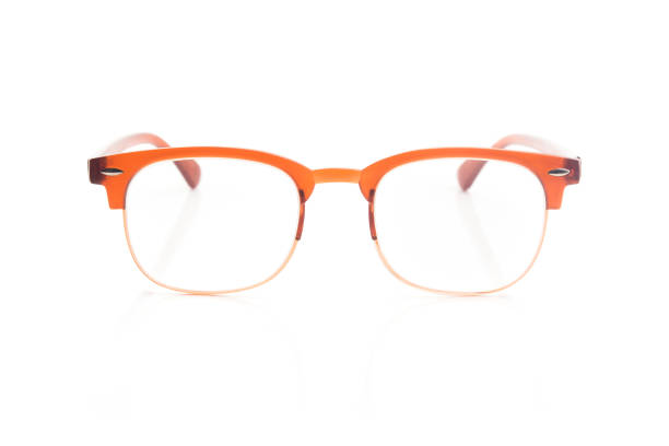 istock Orange vintage eye glasses isolated 1143437368
