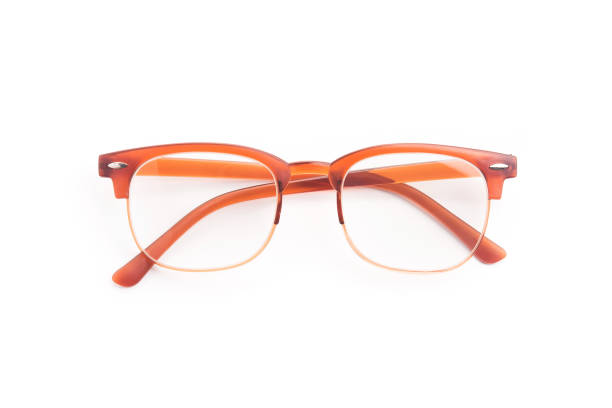 istock Orange vintage eye glasses isolated 1143437383