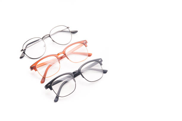istock Black eye glasses isolated 1143437413
