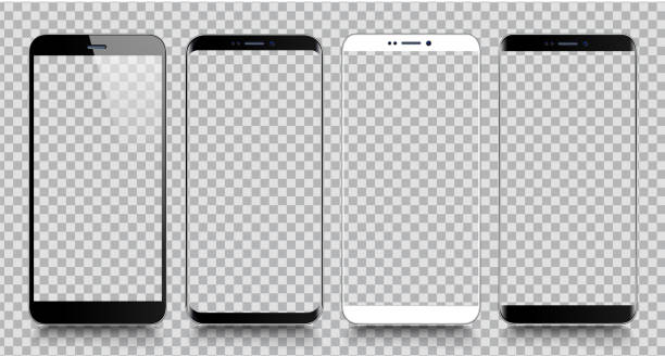 Smartphone. Mobile phone Template. Telephone. Realistic vector illustration of Digital devices Smartphone. Mobile phone Template. Telephone. Realistic vector illustration of Digital devices mobile phone cellphone stock illustrations