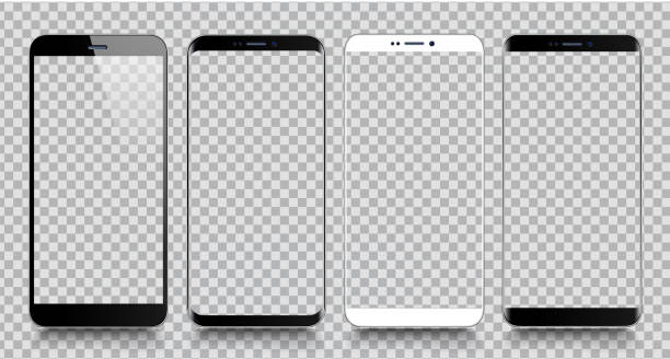 Smartphone. Mobile phone Template. Telephone. Realistic vector illustration of Digital devices Smartphone. Mobile phone Template. Telephone. Realistic vector illustration of Digital devices mobile phone isolated stock illustrations