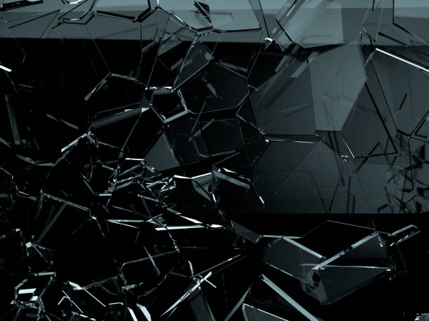 istock Pieces of shattered and broken glass 1143438199