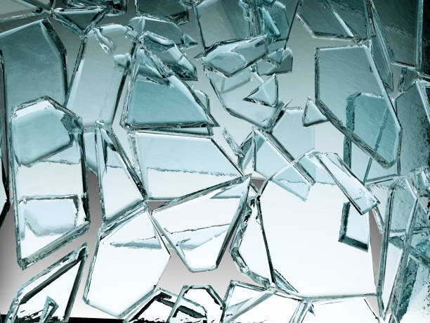 istock Pieces of shattered and broken glass 1143438846