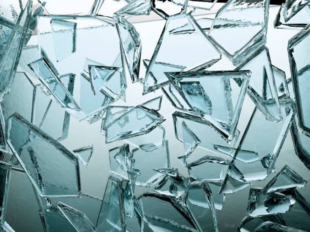 istock Pieces of shattered and broken glass 1143439119