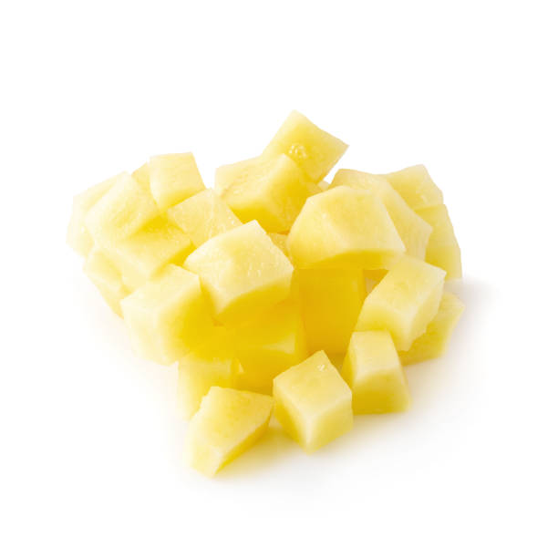 istock Chopped potato isolated over a white background 1143441716