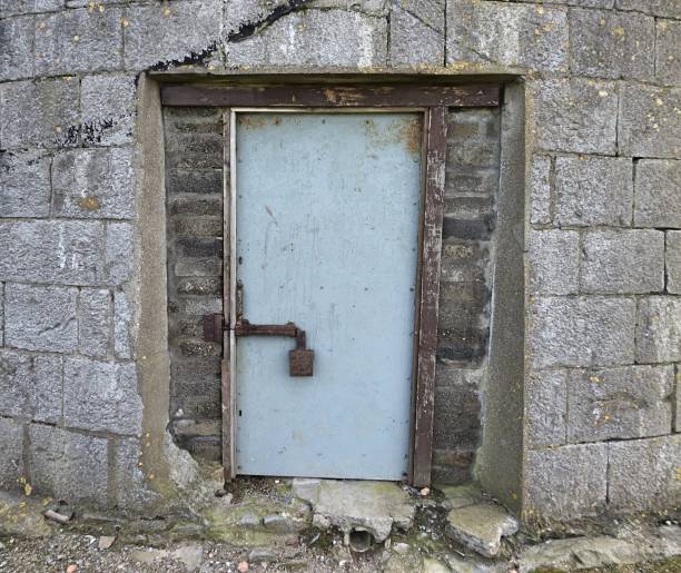 istock Old metal door 1143447246