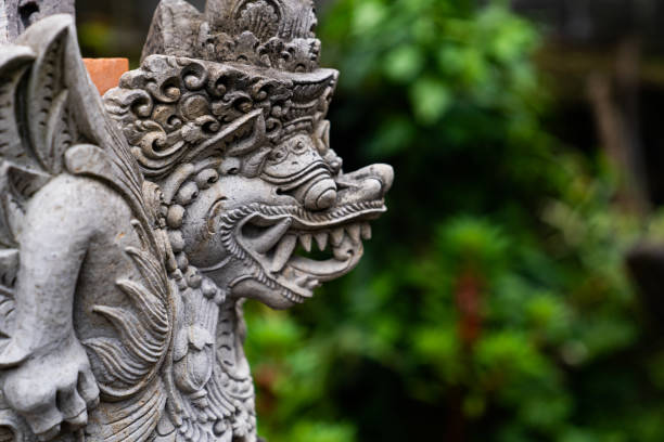 istock Stone Statue Of An Ancient Deity. Bali stone carving. 1143448315