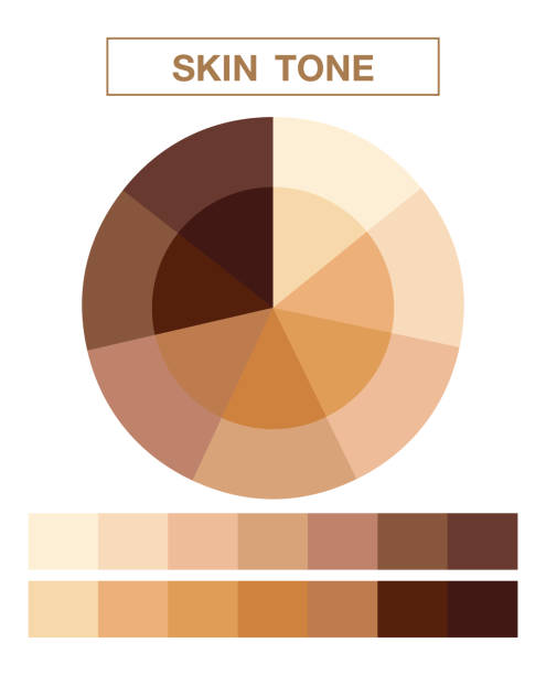 skin tone, vector icon skin tone, vector icon toned image stock illustrations