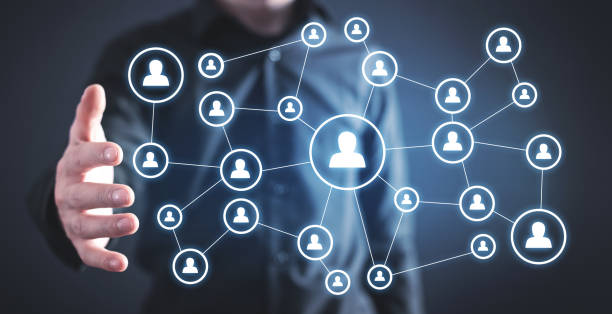 istock Business connection and social network. 1143457681