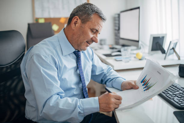 istock The businessman works in the office 1143458544