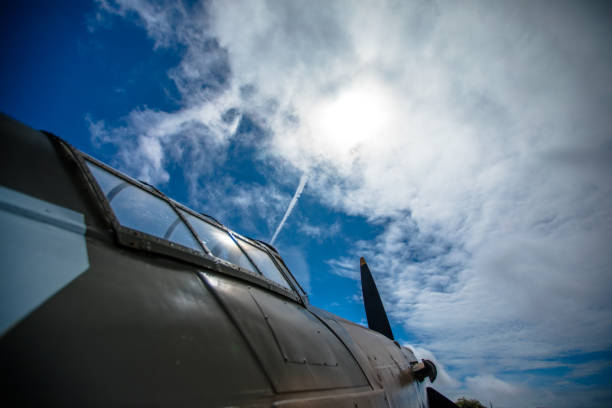 istock An Airplane Looking up to the Clouds 1143463561