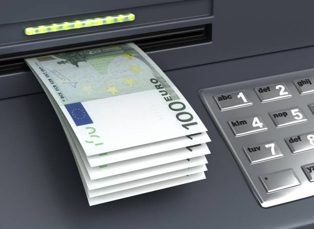 istock Withdrawal European Euro From The ATM 1143463980