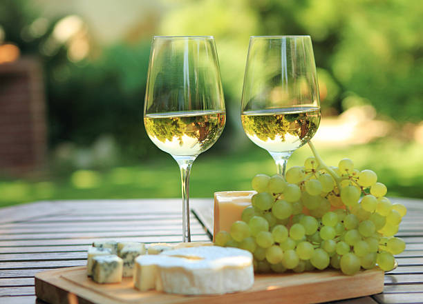 istock Various sorts of cheese and white wine 114346571