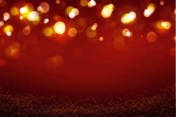 istock Abstract red bokeh background.Glitter vintage lights background. 1143466761