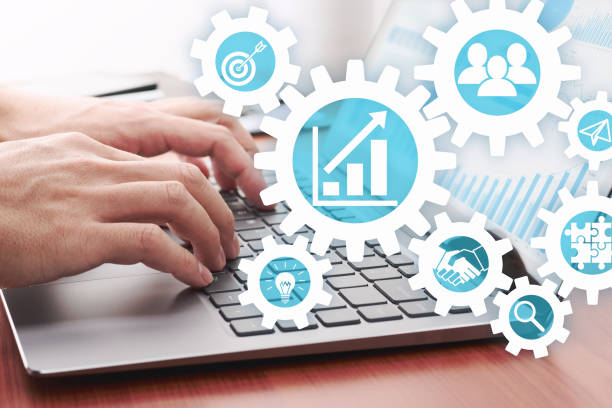 istock Business management concept. Analysis and operation. 1143467014