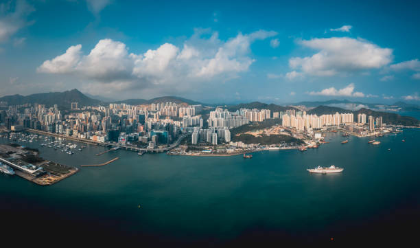 istock Hong Kong aerial view landscape 1143468051