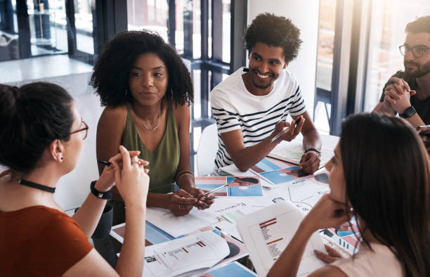istock Hashing out ideas for the new campaign 1143468409