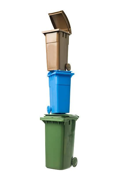 istock Tower of Recycling Bins 114347067