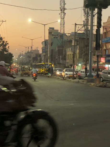 Hyderabad at Dusk stock photo