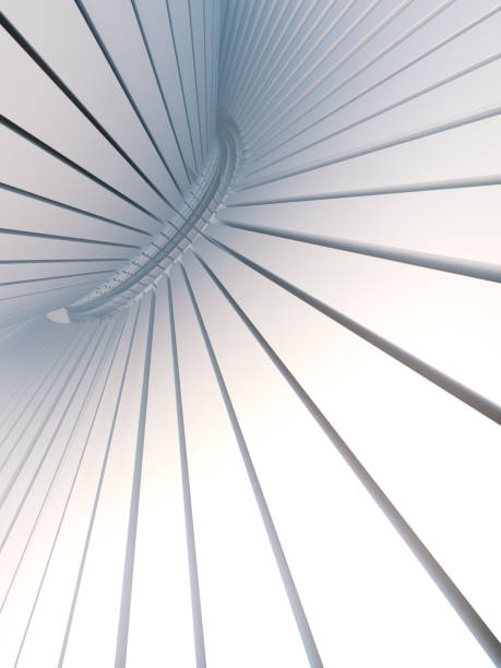 istock White pattern of futuristic geometric shapes surrounded by mist. Computer generated geometric illustration. 3d rendering 1143474183