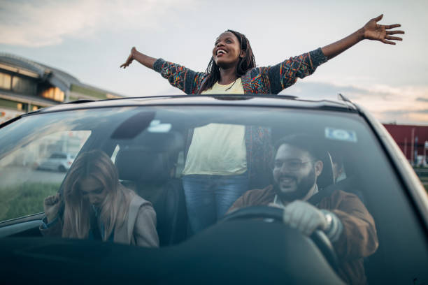 istock Woman enjoying in car ride 1143476452