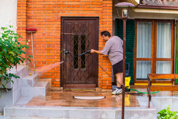 istock Man Cleaning House with Water Spray 1143476526