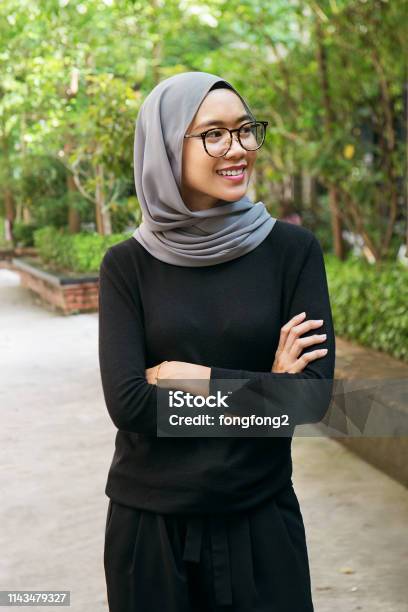 Portrait Of A Confident Muslim Girl Stock Photo - Download Image Now - Islam, Women, 20-29 Years