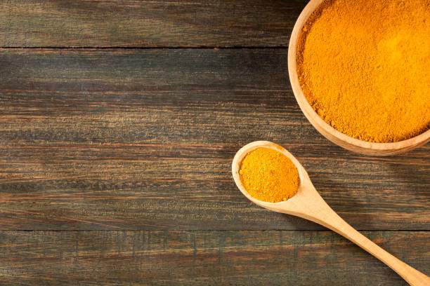 istock Organic turmeric powder - Curcuma longa. 1143479375