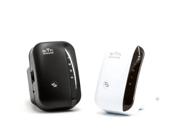 Wireless WiFi Repeater for your home network on a white background