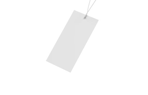 istock Blank plastic traveln number luggage identifier tag, mock up template on isolated white background, 3d illustration 1143481232