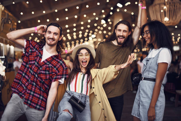 istock Expressive friends looking funny while posing for the photo 1143487144